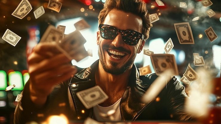Layar permainan Crazy Time dengan roda putar dan pilihan taruhan